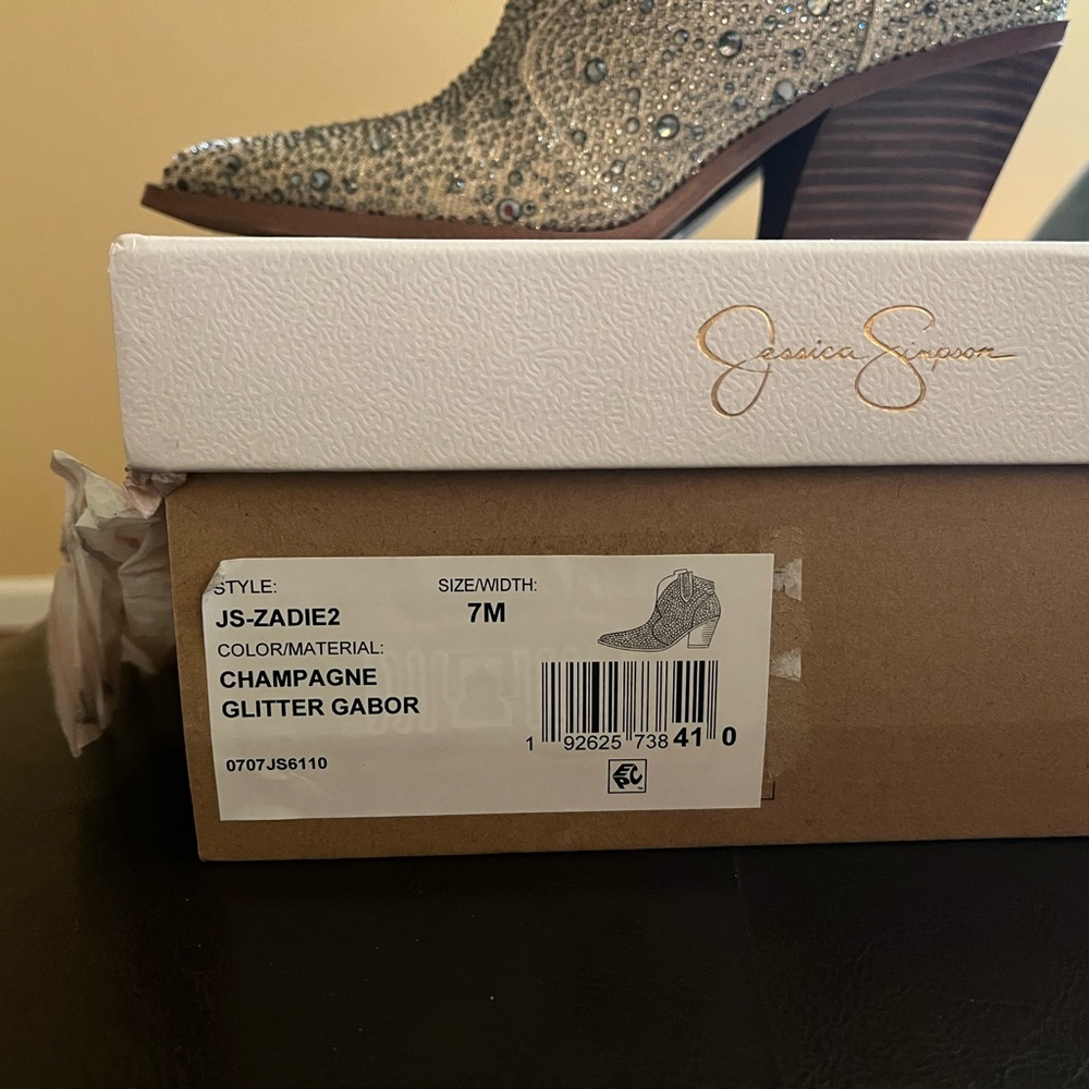 Jessica Simpson Rhinestone booties